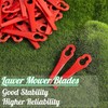 Xerteam 100 Pcs Garden Mower Replacement Blades, 83 mm Plastic