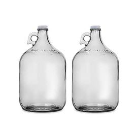 Home Brew Ohio One Gallon Glass Jug with 38mm Metal Cap Set of 2