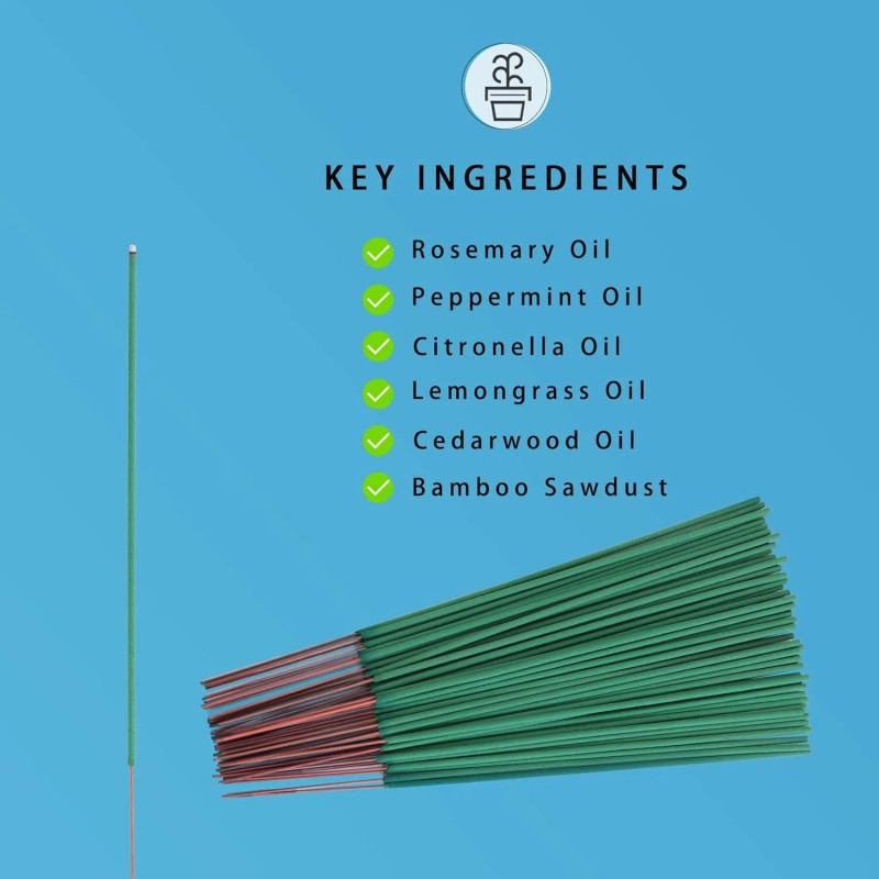 Elmeplh Citronella Incense Sticks 60 Pieces per Box - Outdoor