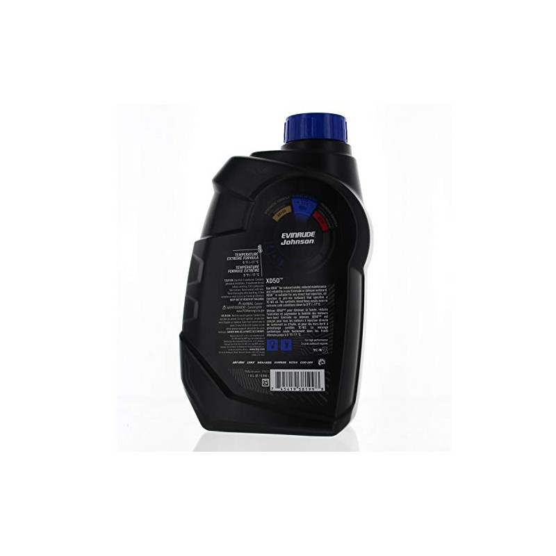 Johnson Evinrude OMC New OEM XD50 Synthetic Outboard Oil Quart,