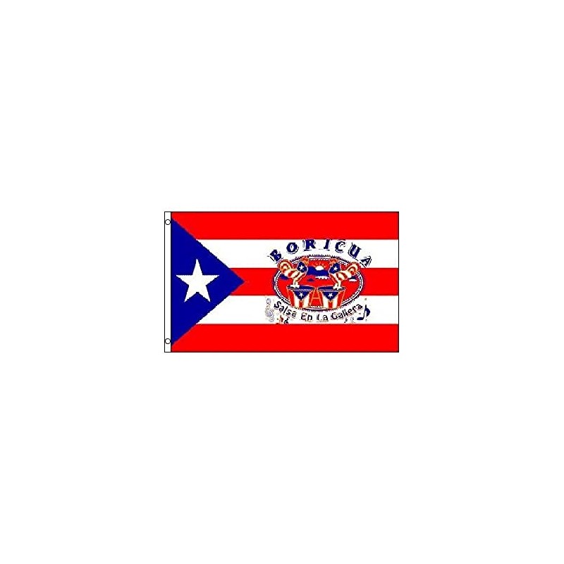 Puerto Rico Boricua Flag 3' x 5' grommets