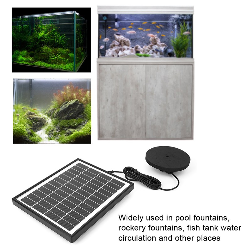 12V 5W Solar Power Fountain Water Pump Fish Tank Solar