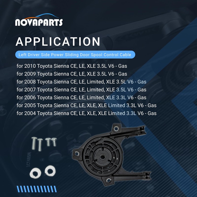 NOVAPARTS 85620-08052 Left Driver Side Power Sliding Door Cable Kit