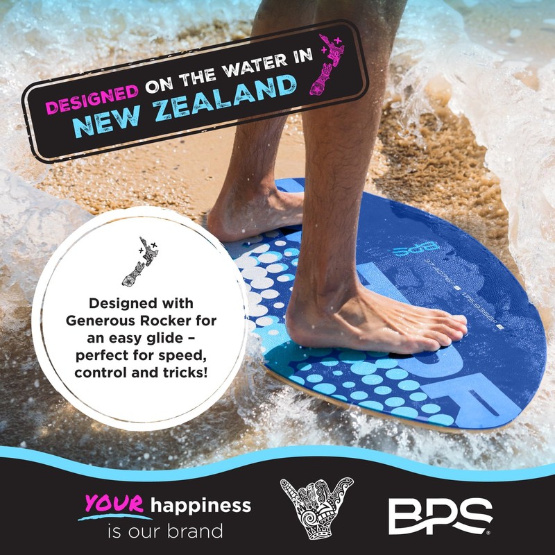 BPS 'Gator' 35" Skim Board - Epoxy Coated Wood Skimboard