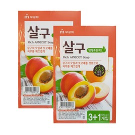 Rose of Sharon Natural Beauty Apricot Soap, 100g, 8 pieces / 무궁화 자연미인 살구비누, 100g, 8개
