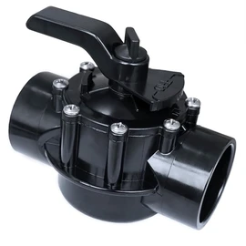 4724 2-Port 1-1/2 to 2-Inch Black Positive Seal Valve Replacement for Jandy Positive Seal NeverLube Valve for Pool,Bathtub and Spa