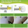 Dreyoo 2 Piece Set Light Bulb Changer, Standard Incandescent Bulb