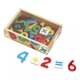 Melissa Y Doug Numeros Niño Niña 37 Pzas Madera Imanes 3+