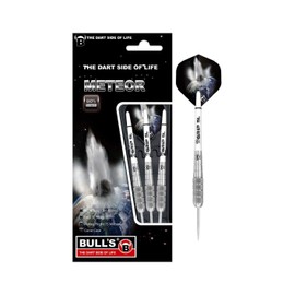Bulls Unisex_Adult 26g Meteor Mt10 Steel Dart 26 g, Silver/White