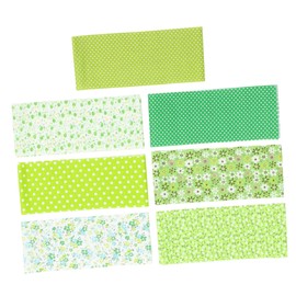 CORHAD 7Pcs Floral Fabric Strips for Quilting Sewing Crafting Bright Durable DIY Materials for Home Decor Patchwork Projects