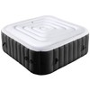 Tlswshsy 4.2Ft Inflatable Hot Tub Cover- Energy Saving Lid for