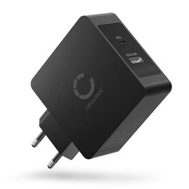 CELLONIC® 2-Fach USB Ladegerät für Smartphone & Tablet mit USB PD Power Delivery 30W - 5.4A Schnellladegerät Mehrfachstecker USB Netzteil Ladeadapter Steckdose Netzstecker Dual USB Charger Ladestecker