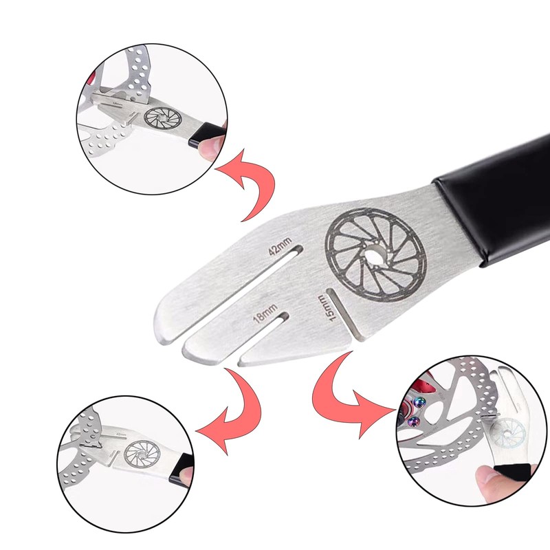 Floatdream Bicycle Brake Disc Straightening Tool, Portable Brake Correction Key,