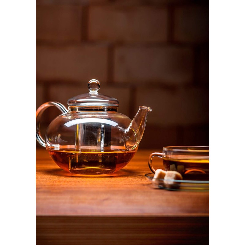 Trendglas Jena Miko Tea Pot Classic Design with Stainless Steel