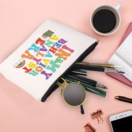 XYANFA In My Behavior Analyst Era Applied Behavior Analysis Makeup Bag Rbt Bcba Gift Aba Therapist Appreciation Gifts Autism Awareness Cosmetic Bag (BEHAVIOR ANALYST ERA)