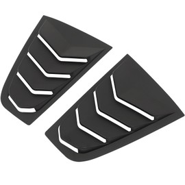 ROADFAR Matte Black ABS Rear Side Window Louvers Air Vent Scoop Shades Cover Blinds Fit For 2003-2008 For Nissan 350Z