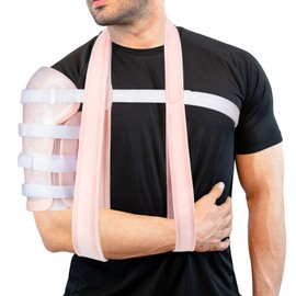 Sarmiento Brace - Humeral Shaft Fracture Splint Humeral Fracture Brace for Broken Upper Arm Shoulder Bicep Left/Right Arm Long-Bone Humerus Fracture for Men and Women (L)