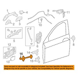 Genuine Honda Parts - Checker, L. Fr. Door (72380-T2F-A01)
