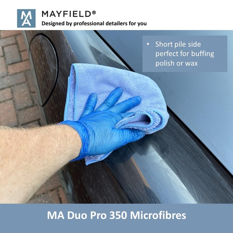 Microfibre Polishing Cloths x 5-350gsm, 40cm x 40cm, Car Cleaning,
