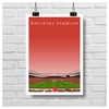 GroundDesigns ARSENAL FC Football Gift EMIRATES STADIUM Art Unframed A3