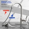 GOESMO Modern Touchless Kitchen Faucet Pull Sprayer Adjustable Water Flow