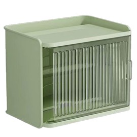 CGEL MYLSIM Waterproof Self-Adhesive Toilet Paper Holder for Walls No Damage, Bathroom Tissue Box, Cat Dog Proof Toilet Paper Holder, Kitchen, Office and Outdoor, Green