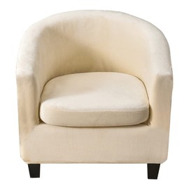 CHNSHOME Tullsta Armchair Covers Set of 2 Stretch Club Chair Covers 1 Seater Armchair Cover Tullsta Bar Chair Cover Cocktail Chair Cover Light Beige