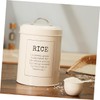 Mikinona Sturdy Rice Storage Container Airtight Grain Holder Scoop for
