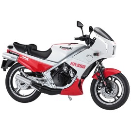 Hasegawa 21745 1/12 Kawasaki KR250 (KR250A) White/Red Color Plastic Model
