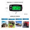 NInE-ROnG Digital Multifunction Meter Tach Hour Meter Clock Temperature RPM