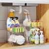 Delamu 2-Tier Under Sink Organizers and Storage, Multi-Purpose Stackable Bathroom