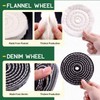 Keadic 8Pcs 4inch Buffing Polishing Wheel Kit Includes Polishing Compounds,