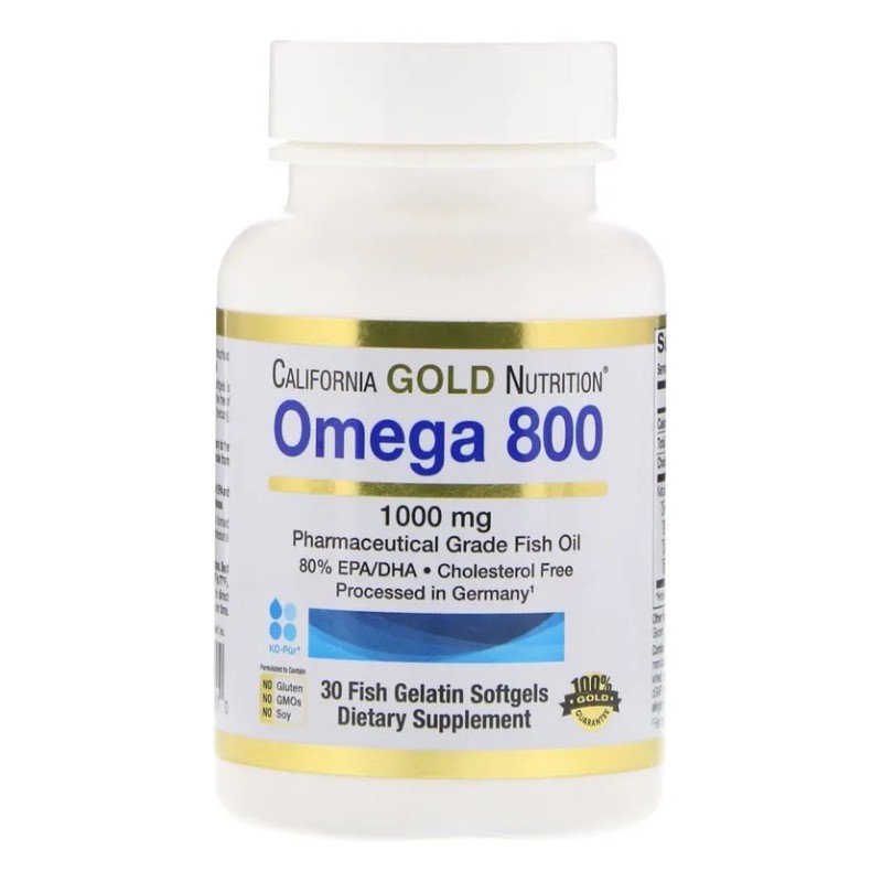 Aceite de pescado de grado farmacéutico Omega 800 1000 mg