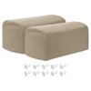 uxcell 2Pcs Stretch Armrest Covers, Polyester Soft Couch Arm Slipcovers