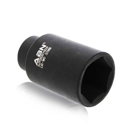 ABN - Llave de vaso para tuercas de eje, 1/2 pulgada, 6 puntos, universal, para todos los vehículos de 6 puntos, instalación, extracción, reparación, 33