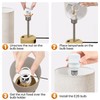 KPQ Bedside Lamp Touch Control Table Lamp with USB A+C