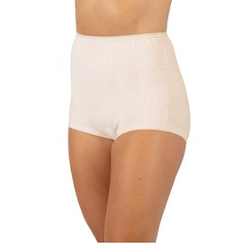 Dixie Belle Women's Banded Leg Cotton Full Brief Panty (US, Numeric, 7, Regular, Regular, Beige)