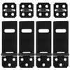 Lock Hasp Latch, 4 Pack Black Padlock Latch Hasp Lock
