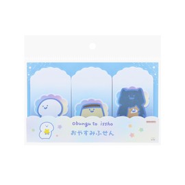 Sunstar Stationery S2847078 Stationery Goods, Sticky Notes, Paper Sticky Notes, Fluffy Night