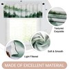 Emvency 2 Pack Valances Window Treatments, Misty Forest Green Nature
