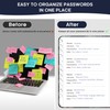 Taja Password Keeper Book with Alphabetical Tabs, Small Password Books