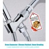 All Metal Handheld Shower Head Holders, 1/2" Shower Hose Holder