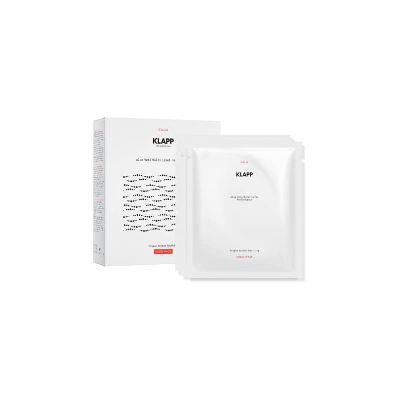 KLAPP Cosmetics Triple Action Soothing Sheet Mask (1 Set of