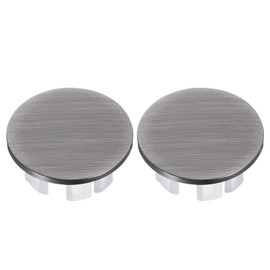 uxcell 2Pcs Sink Overflow Cover Basin Trim Copper Overflow Rings Bathroom Kitchen Basin Drain Cover Hole Insert in Round Caps Replacement, Bronze