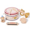 Btuty 5 Piece Wooden Percussion Set Musical Instrument Funny Interactive