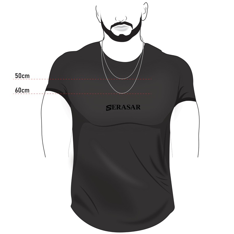 SERASAR Premium Men's Necklace [Trust] | Stainless Steel | Sturdy