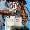 1 ONE Navajo talking stick 14" w/dangle beads & Stone