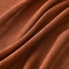 MIULEE Terracotta Linen Curtains 84 Inch Length 2 Panels Set