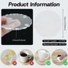 12 Pcs Scalloped Acrylic Coasters for Drinks Clear Coaster with