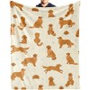 Golden Retriever Fleece Blanket – Ultra-Soft Fleece Throw Blanket, Lightweight